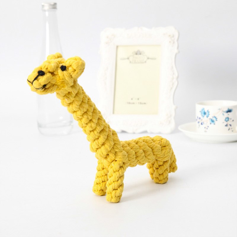 Cão brinquedos de algodão cão corda brinquedos design animal de estimação durável algodão mastigar brinquedo treinamento dentição brinquedo para cães pequenos cães médios filhote de cachorro: 12