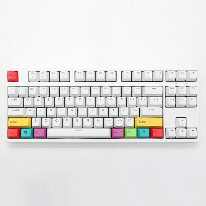 Mac/win mekaaniset näppäimistön näppäimet oem-profiili pbt cmyk modifiers 10 näppäin  n0hc