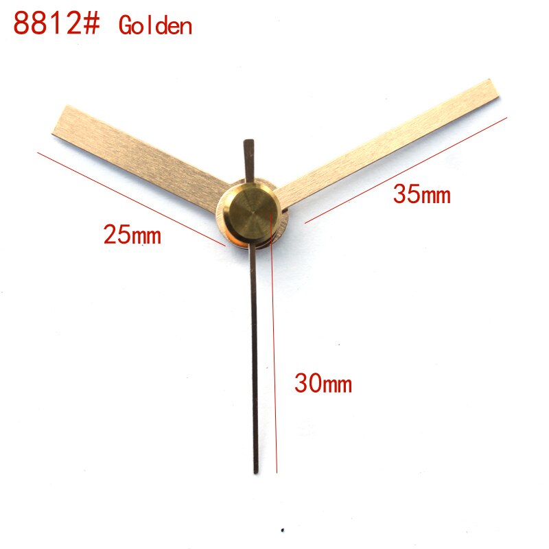 10Sets S As Gouden Klok Handen 8812 # Quartz Klok Accessoire Diy Korte Handen Metal Aluminium Diy klok Kits
