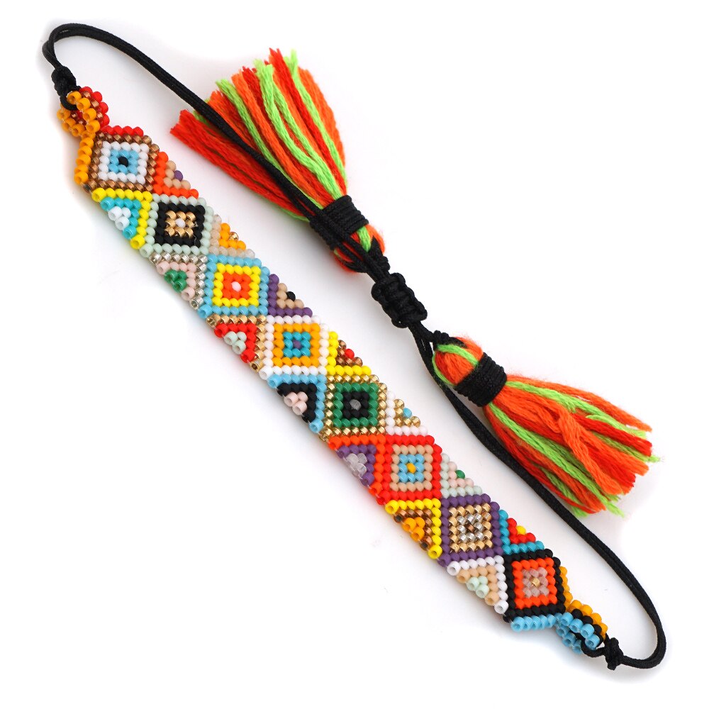 Evil Eye Rainbow MIYUKI Bracelets Women Boho Chic Jewelry Bileklik Friendship Pulseras Mujer Moda Handmade