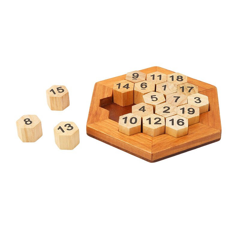 Grappige Houten Nummer Board Math Game Geometrische Vorm Nummer Puzzel Kinderen Early Educatief Houten Speelgoed