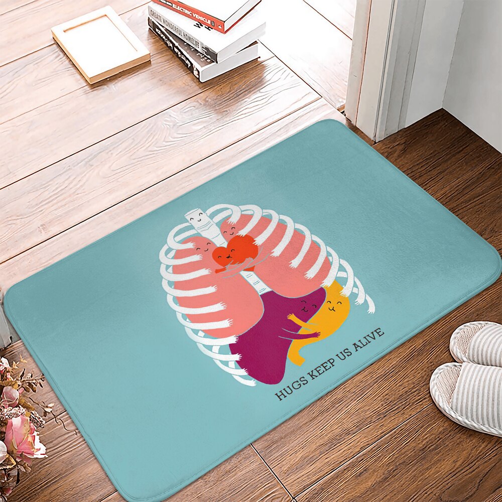 Alfombra con forma de corazón para decoración del hogar, felpudo absorbente, antideslizante, para entrada de baño, interior, cocina, 1 pieza