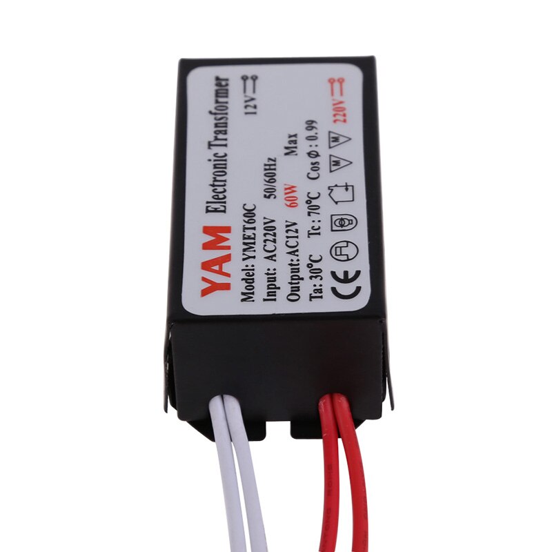 Professionele Elektronische Transformator Driver Voor G4 Halogeen Led Lamp AC220V Naar 12V 60W Elektronische Adapter Verlichting Onderdelen hr
