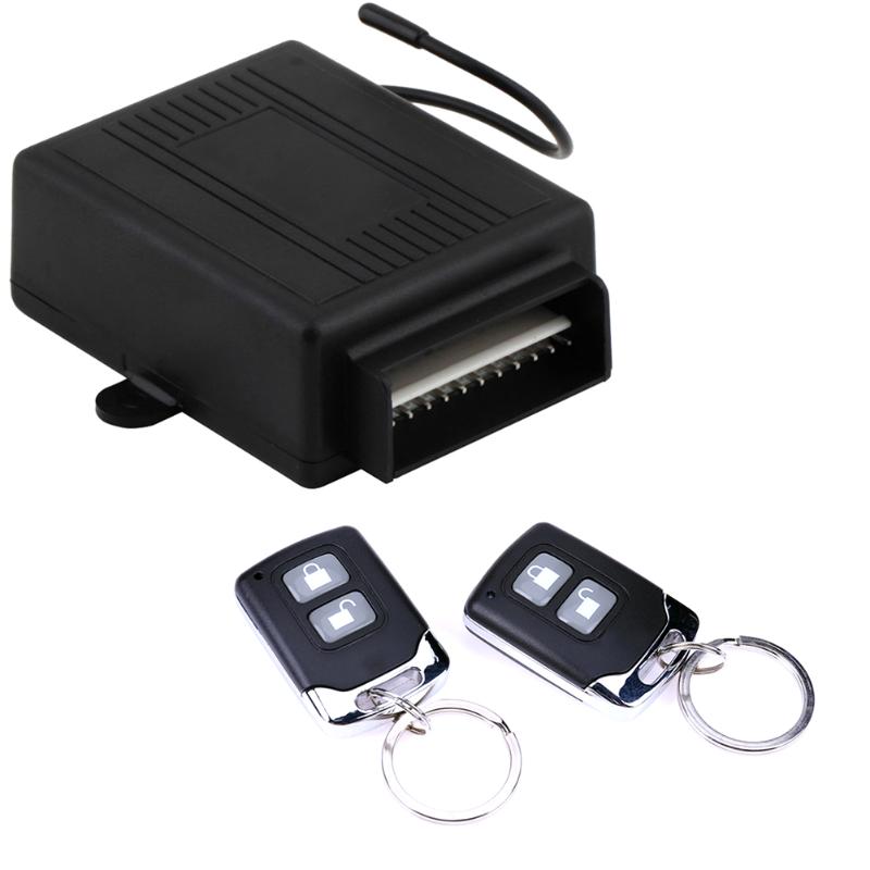 Universele 12V Auto Alarm Systemen Auto Centrale Kit Deurvergrendeling Locking Vehicle Keyless Entry System Met 2 Afstandsbediening controle