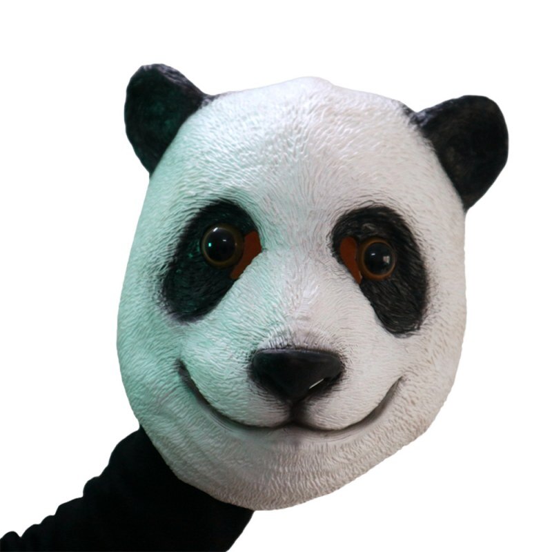 Animal Shape Panda Mask Novelty Latex Halloween Mask Funny Cute Dance Cosplay Props Mascaras De Latex Realista Party Supplies: Default Title