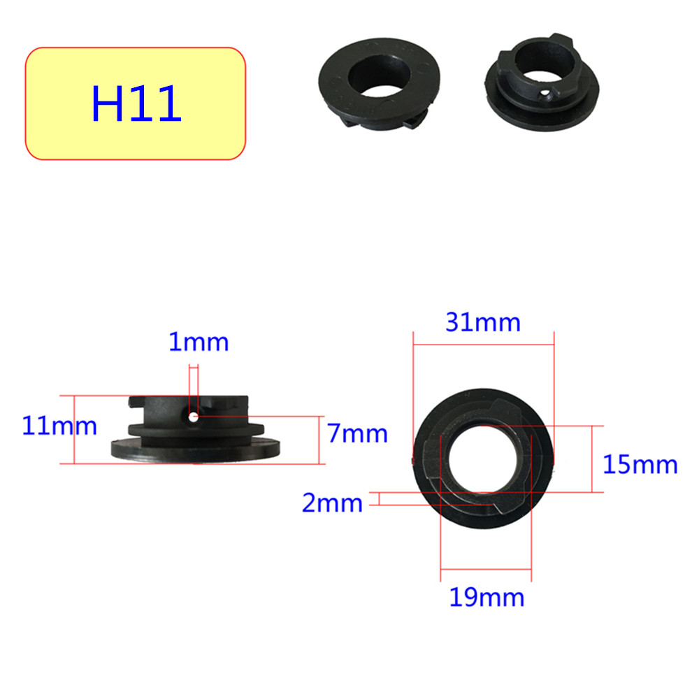 2Pcs H7 LED Headlight Adapter Holder Base For Led H1 H4 H11 H8 H9 H13 9004 9005 9006 9007 880 Headlamp Sockets LED Bulbs