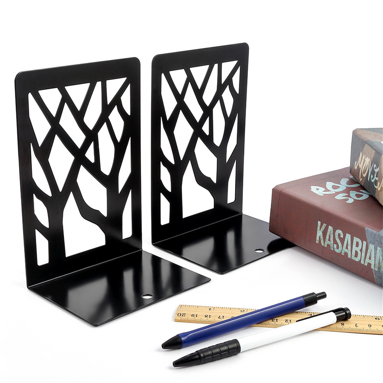 Book Ends Tree Shaped Non-Skip Metal Book Shelf for Office Home Book Ends Tree Shaped Non-Skip Metal Book Shelf for Office Home