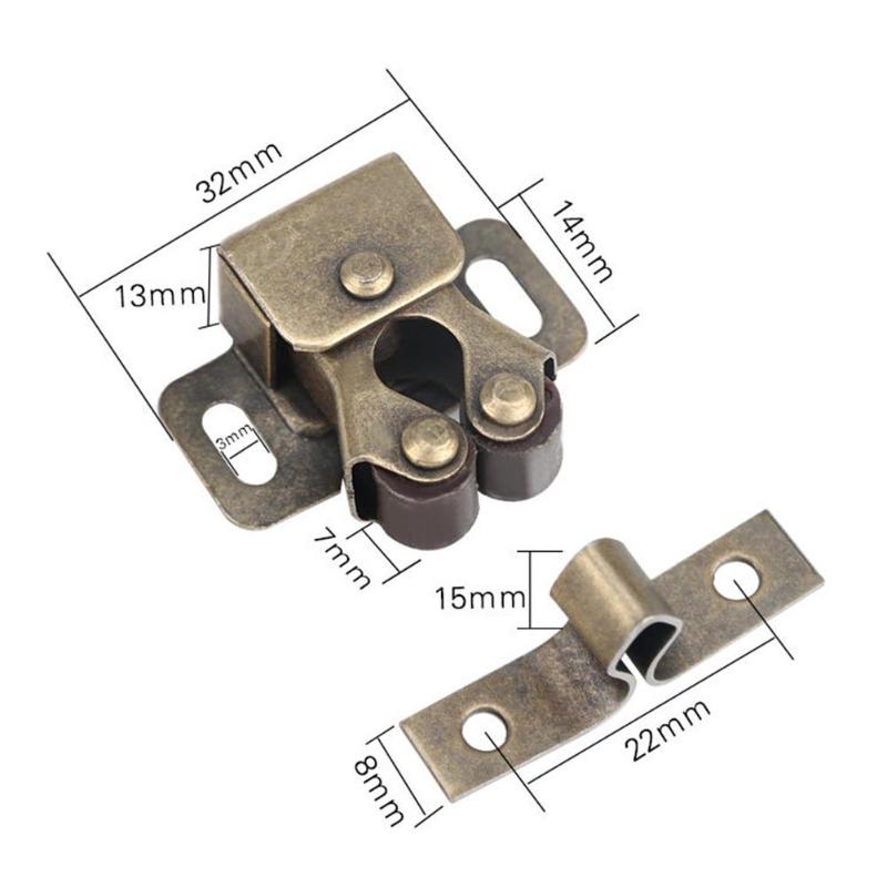 Kitchen Cabinet Door Stopper Stable Durable Tight Fitting Built-in Spring Catches Furniture Cupboard Protect Damper Buffer: B