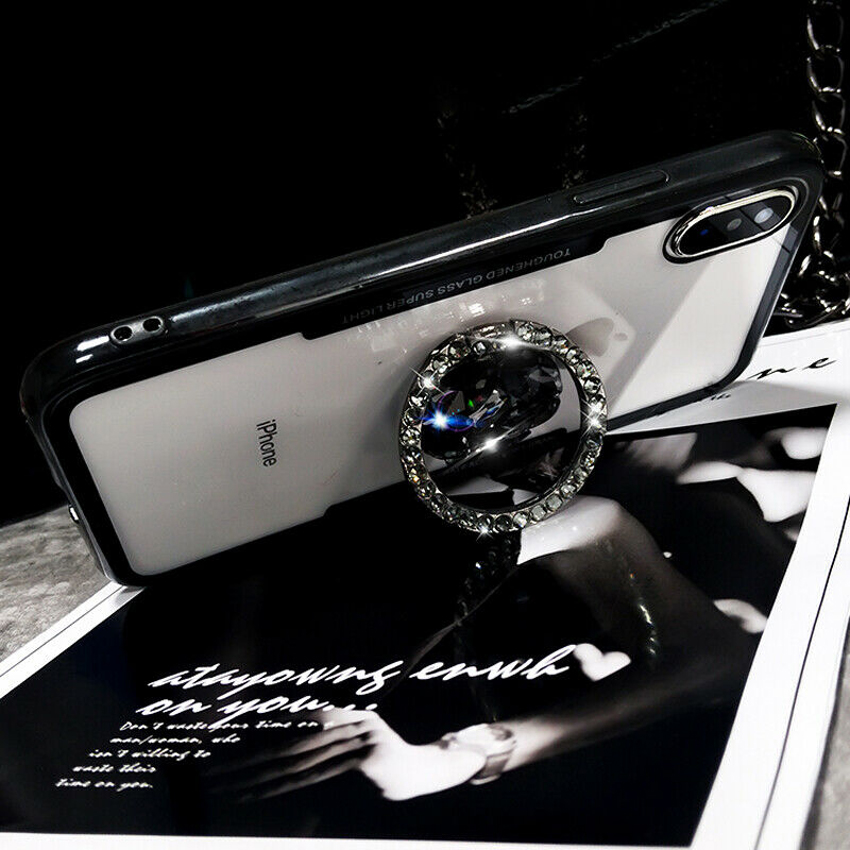 Glitter Diamond Finger Grip Ring Holder Stand Mount Bracket For iPhone Huawei Samsung Xiaomi Redmi Universal Mobile Cell Phone