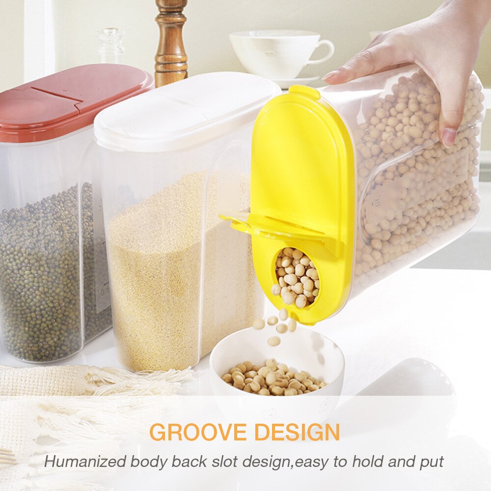 Réservoir de stockage de nourriture en vrac conteneurs de stockage de nourriture caisse organisateur Transparent scellé-boîtes boîte avec couvercles étanche u-miss pour la cuisine