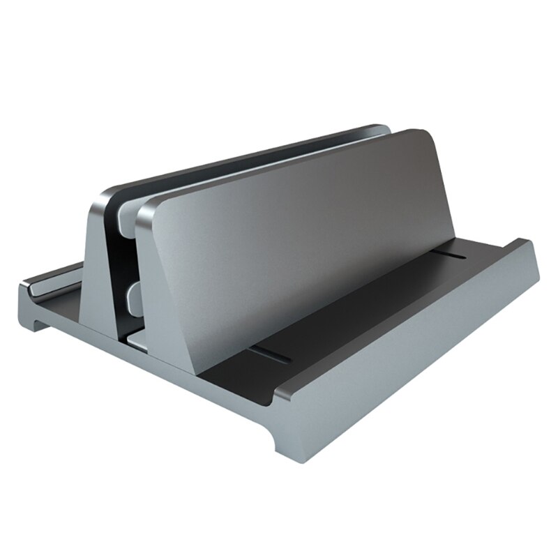 Vertical Laptop Stand with Adjustable Dock Strong Desktop Computer Laptop Holder Space Saving Rack Fit Small Home Office: GY