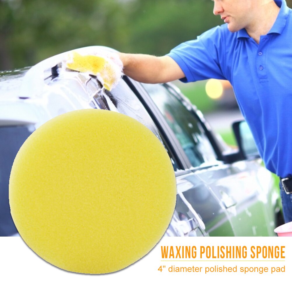 10 Pcs Auto Wax Spons Applicator Pad Ronde Hoge Dichtheid Auto Body Glas Wassen Cleaning Tools Auto Care Polish spons Pad