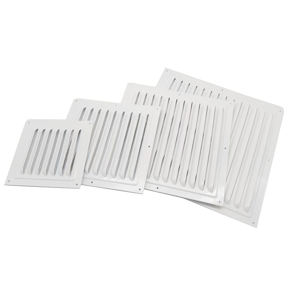 Ventilatie Rooster Ventilatie Cover Metalen Raam Vierkante Ventilatie Insectenscherm Cover Aluminium Verwarming Koelopeningen Plaat