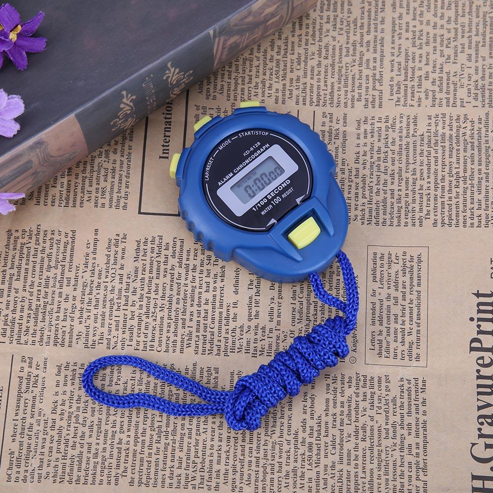Digital Timer LCD Chronograph Stopwatch Sport Counter Odometer Watch Alarm Pratical Athletes Timer ABS Shell