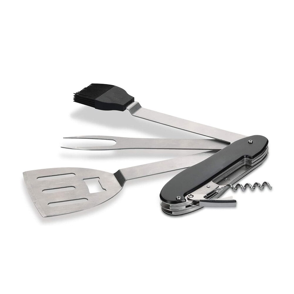 5- i -1 grill sammenklappelig grill spatel gaffelbørste proptrækker flaskeåbner værktøjssæt køkkenudstyr madlavningsværktøjssæt bbq redskaber: Default Title