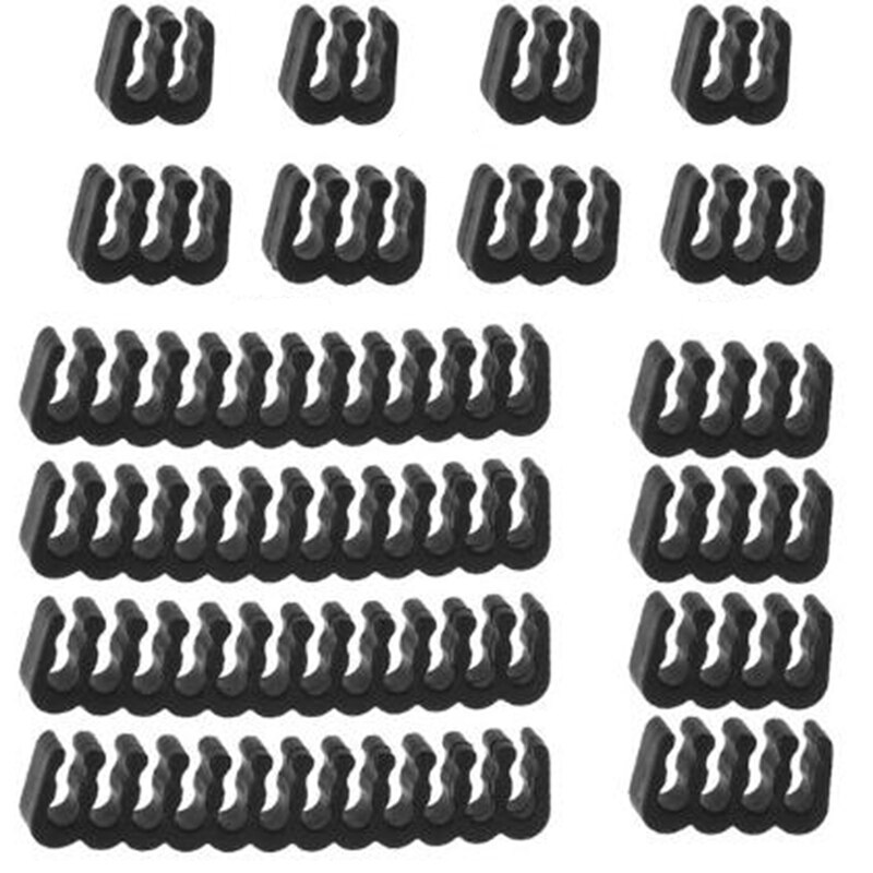 16Pcs PP Cable Comb/Clamp/Clip/Organizer/Dresser for 2.5-3.2mm PC Power Cables Wiring 4/6/8/24 Pin Cable Manager: Default Title