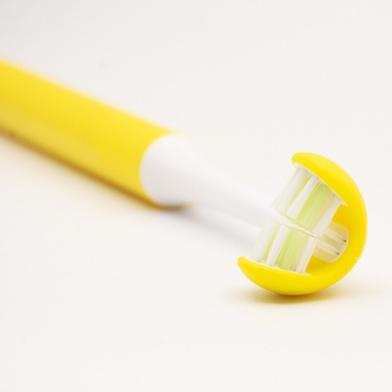 3 Sided Brush Oral Care Safety Teeth Brush Oral Health Cleaner Dental Clean Toothbrush: Yellow