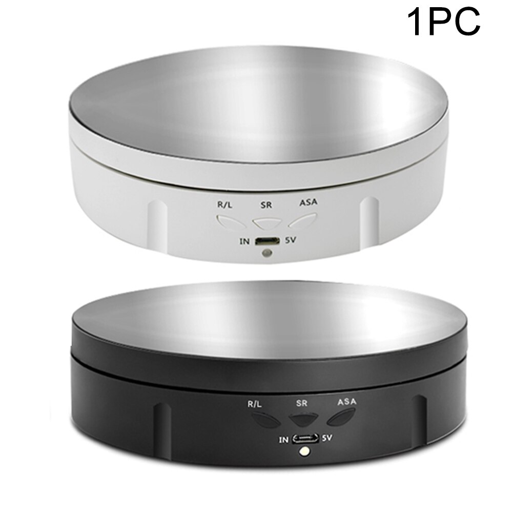Usb genopladeligt batteridrevet smykkerholder 3d modeller 3 hastigheder justerbar til fotografering roterende displaystand elektrisk