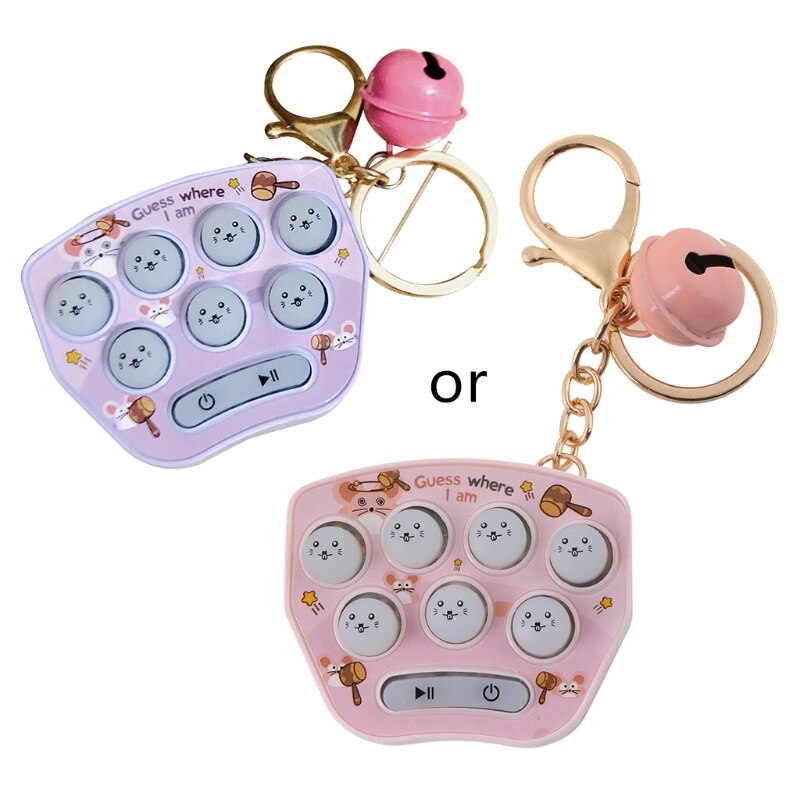Mini Hamster Erinnerung-Spiel Spielzeug Keychain LED Elektronische Hamster Geschmack Spiel Maschine Zappeln freundlicher Erwachsene Spielzeug