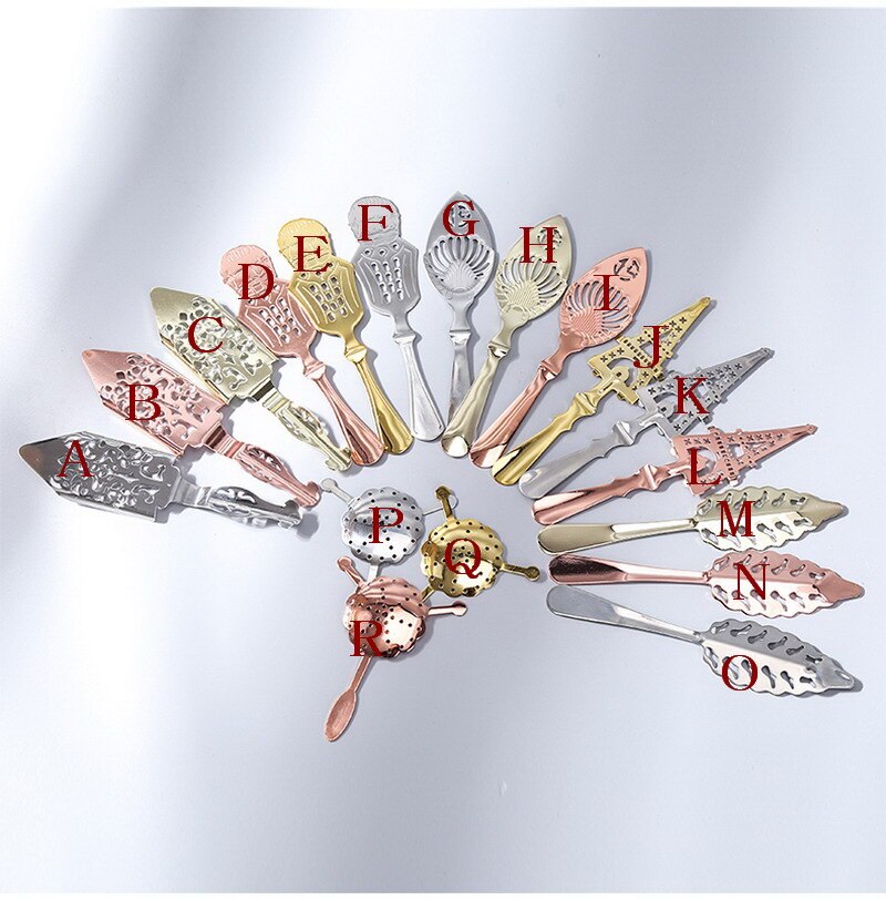 SUS304 rvs bar lepel Theezeven bitter absinthe metalen lepels ijs ABSINTHE LEPEL