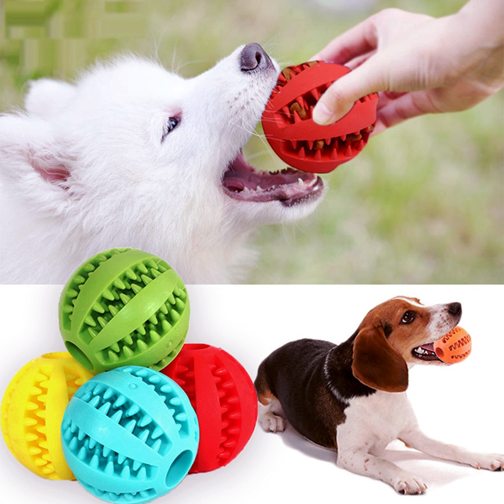 Speelgoed Voor Honden Rubber Hond Bal Voor Puppy Grappige Hond Speelgoed Voor Pet Puppies Grote Honden Gebitsreiniging Snack Bal speelgoed Voor Huisdier Producten