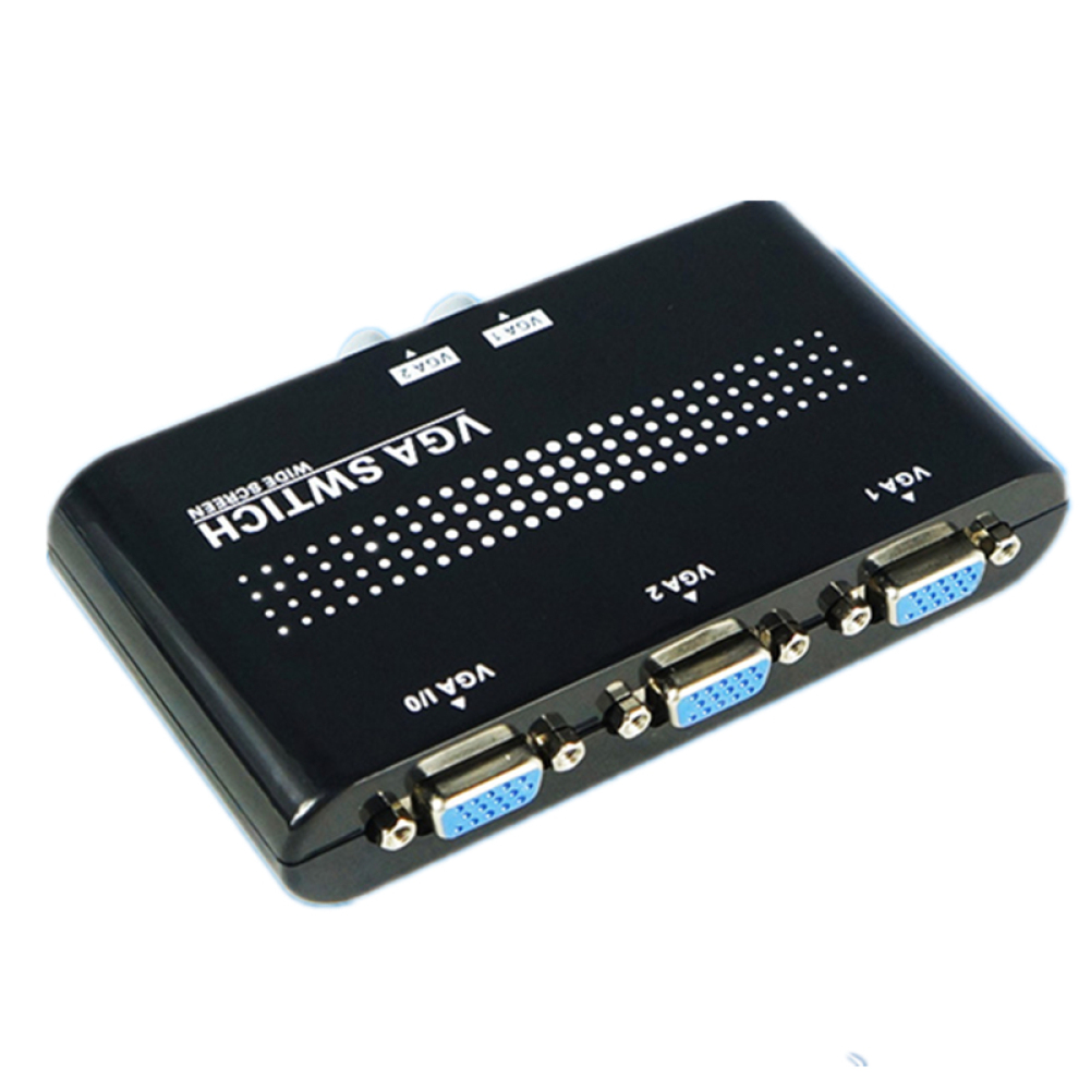 2 Ports VGA Switcher Splitter 2 Wege VGA Video Switch Adapter Konverter Box für PC Monitor Zubehör