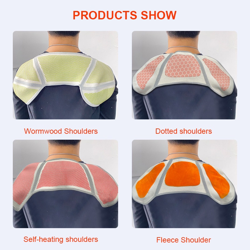 Massage Shaw Warm Shoulder Protection Neck Self Heating Plush Shoulder Protection Compress Sports Shoulder Protector