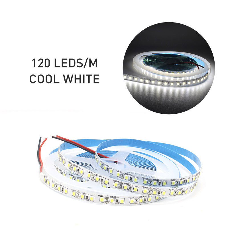 Bande lumineuse LED 12V DC SMD 2835 120LED s/M 1M 2M 3M 4M 5M bande LED Tira blanc 240LED s/M éclairage intérieur Flexible pour la maison: changeant / 1m