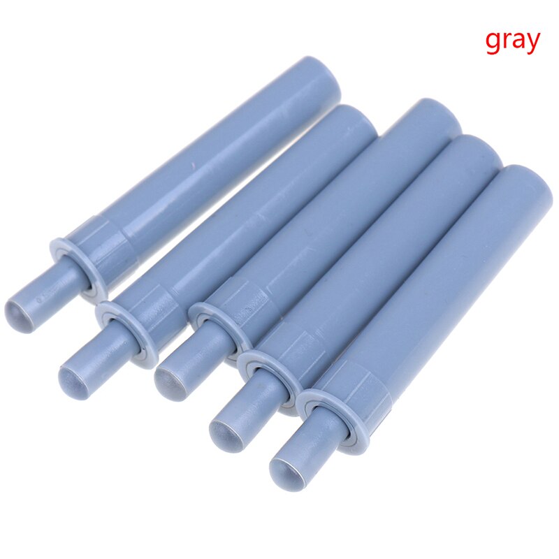 5 uds. Gabinete blando gris/blanco atrapa amortiguadores blancos para detener puertas armario de cocina cajón silencioso Cierre de muebles ferretería: Gray