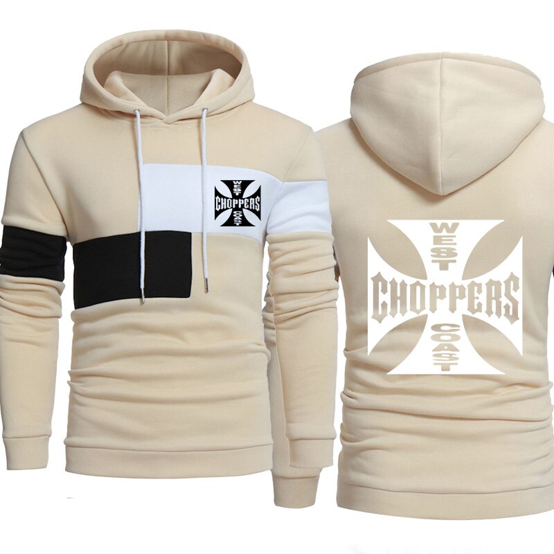Trend Men's Sweatshirt West Coast choppers Spring Autumn Casual Splicing pullover Cotton Men's hoodie: 801 / L