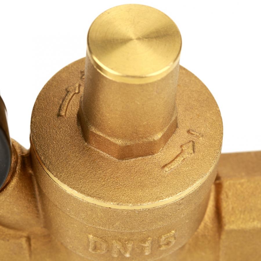 DN15 Adjustable Water Pressure Regulator Reducer With Gauge Meter Brass Tool