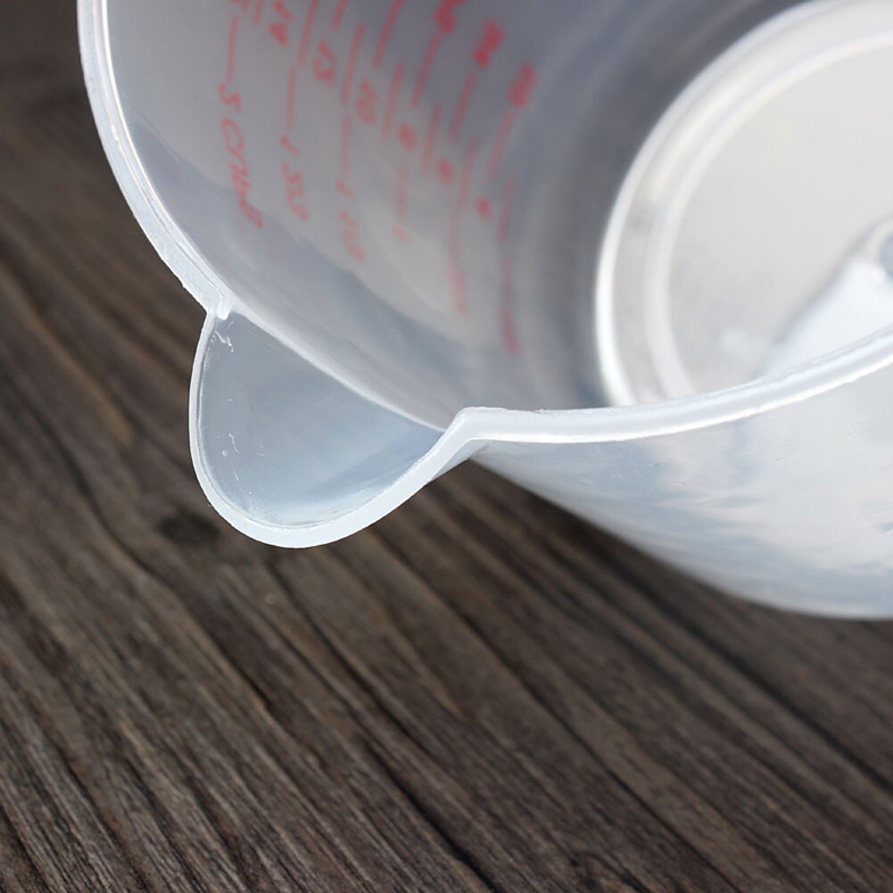 Plastic Measuring Cup Clear Scale Show Transparent Mug Pour Spout 3sizes Cooking Kitchen Liquid Measure Container Tools