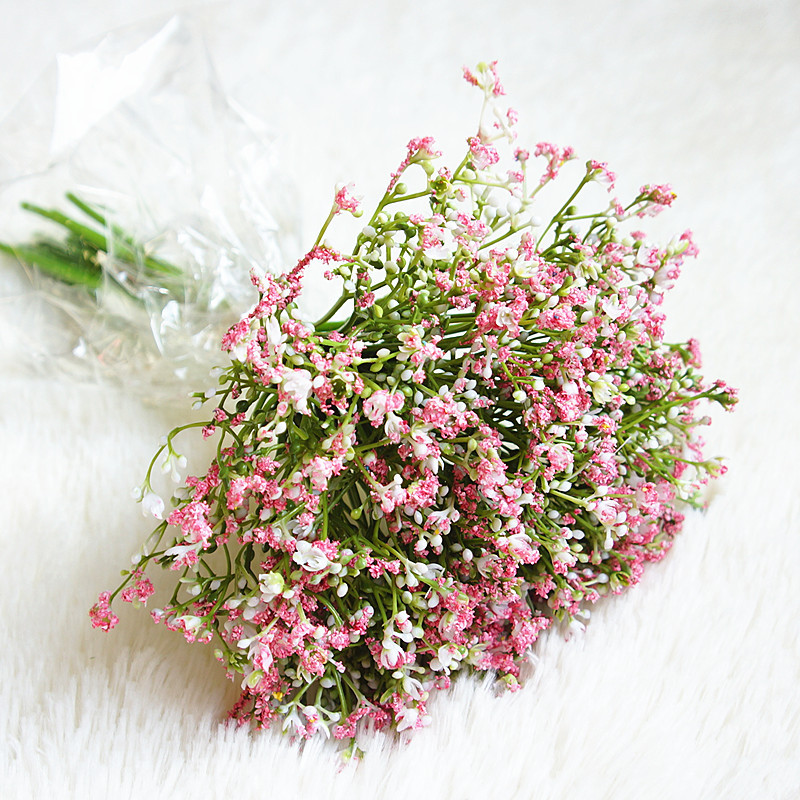 Nat duft 30cm kunstig baby ånde blomst gypsophila plast blomster planter hjem hotel jul indretning bryllup buket