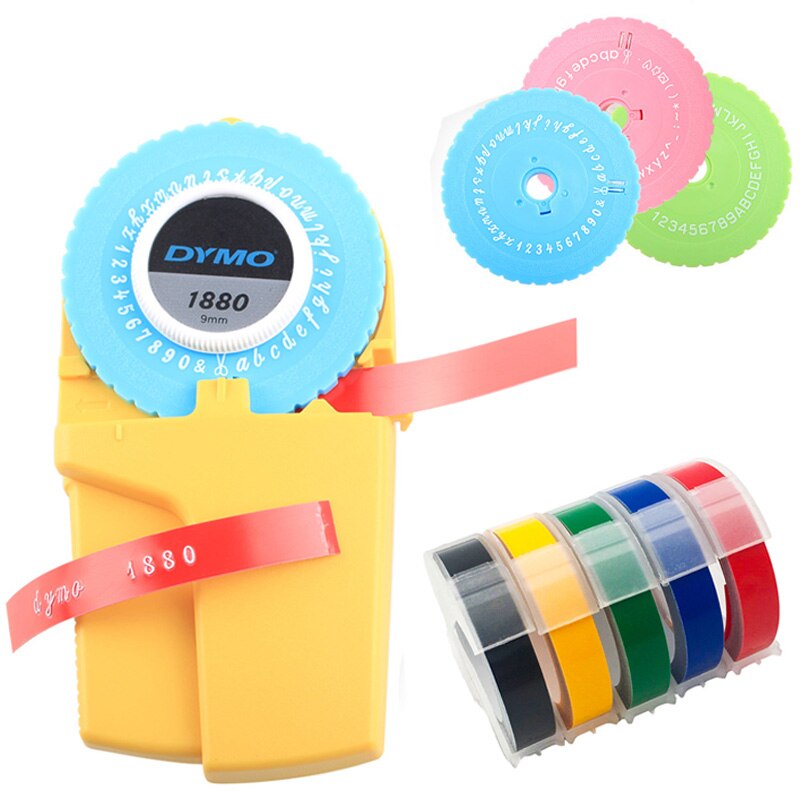 9Mm (3/8 &#39;&#39;) 3D Dymo 1880 Handleiding Label Maker Voor Embossing Plastic Pvc Label Etiketten Voor Dymo Diy Handleiding Label Printer Type Writter