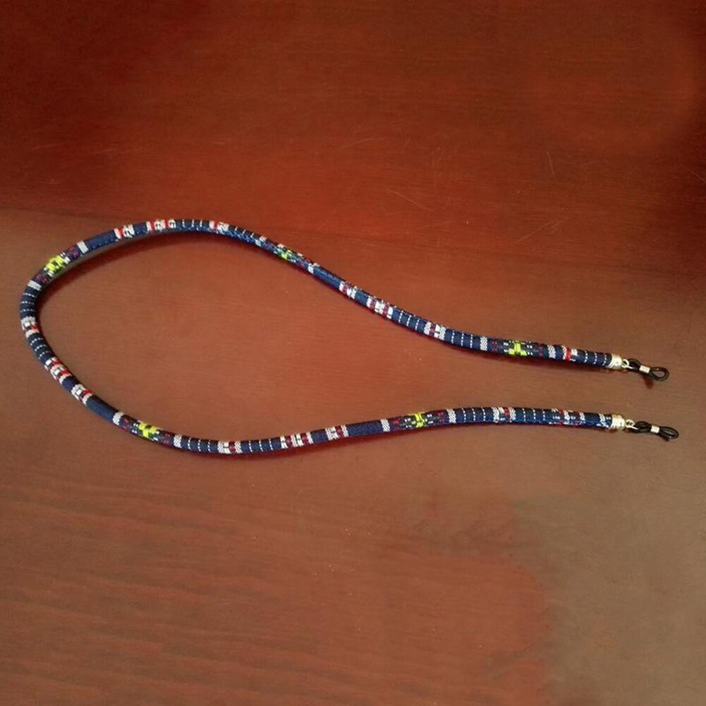 Lunettes de soleil en coton cordon de cou | Pratique, lunettes de soleil, cordon de fixation, sangle porte-lanière lunettes cordon ethnique haut de gamme, chaîne de lunettes: B4