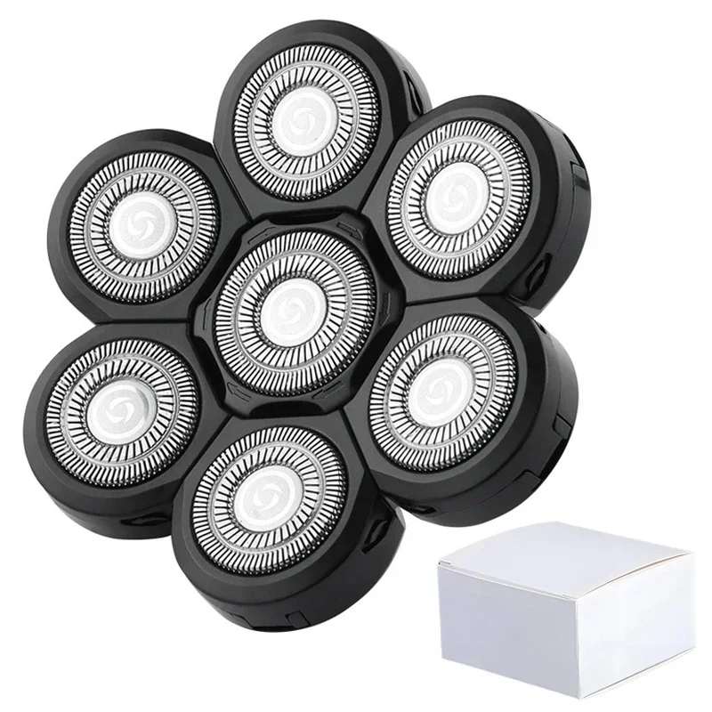 Replaceable Electric Shaver Head And Nose Trimmer Hair Clipper Head Spare 3D 4D 5D 6D 7D 8D 9D Floating Cutter Razor Beard Head: army green