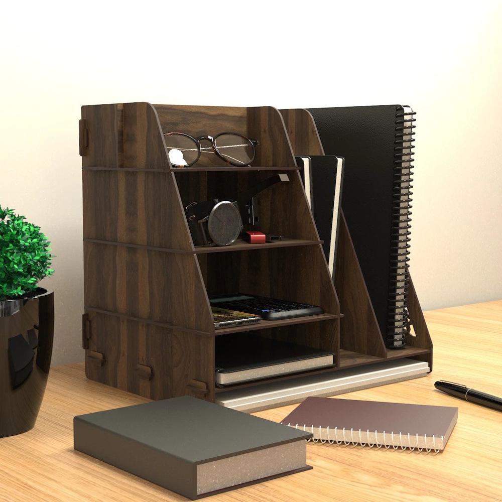 Desktop Organizer Editor A4 Document Rack Home Office School Paper Book Decoration