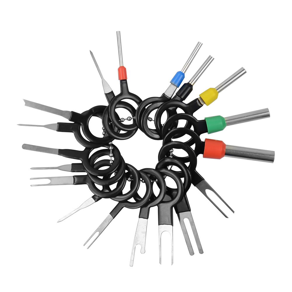 Kit d'extraction de broche de connecteur de sertissage de câblage électrique de suppression de Terminal de voiture 21 pièces outils à main de réparation électrique de voiture prix