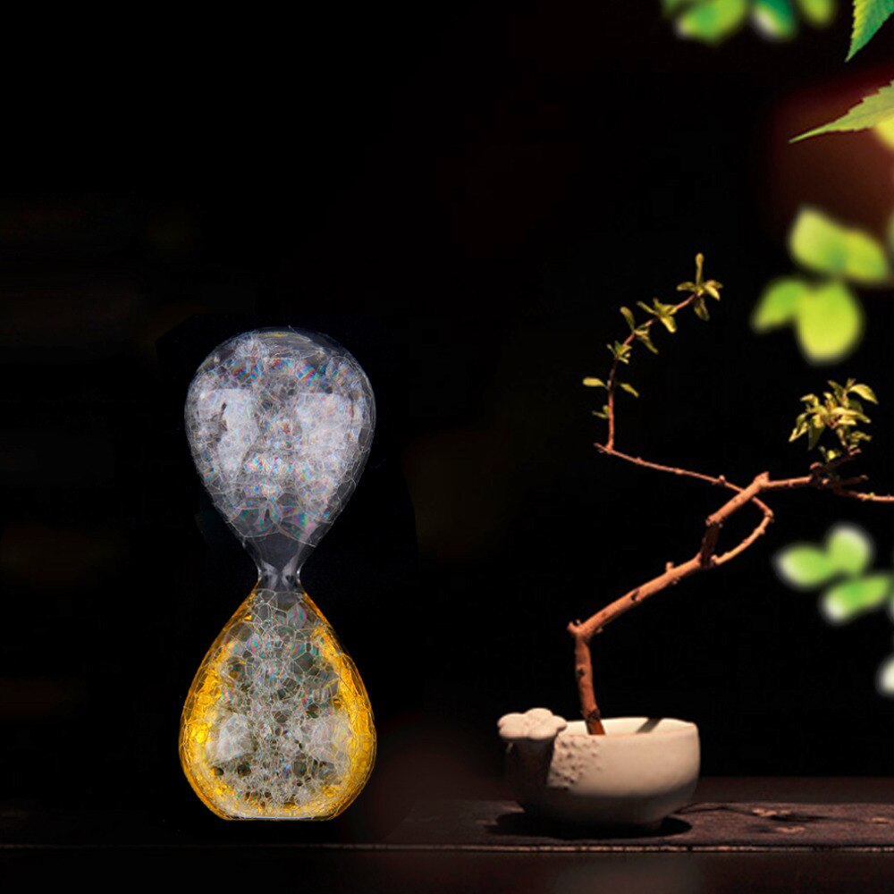 1 Uds. Reloj de burbujas de cristal mágico reloj de arena accesorios de decoración de habitación de San Valentín adornos artesanos gotas
