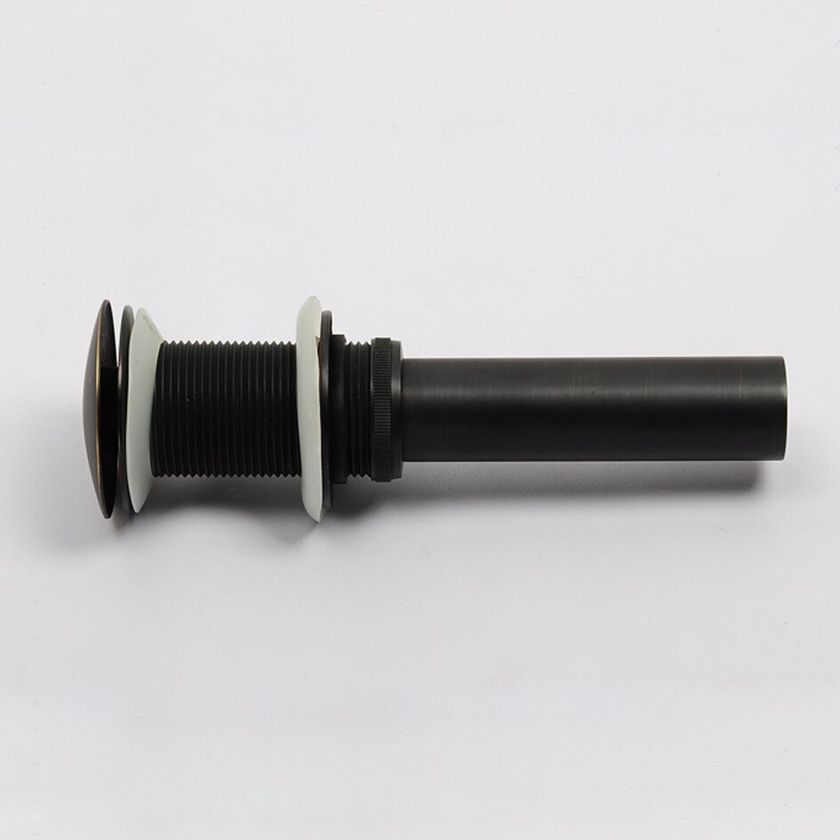 1pc Pop-up Waste Black Bronze Basin Sink Pop Up Drain Bathroom Vessel Sink Waste Drain with Overflow Faucet Water Drain
