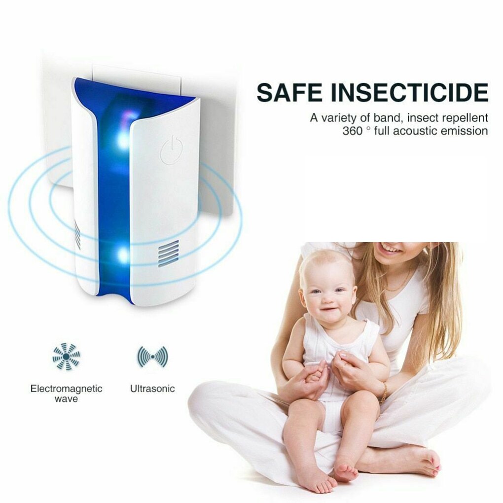 Electronic Flying Bugs Repeller Machine Multifunction Sonic Wave Insect Repeller Home Supplies