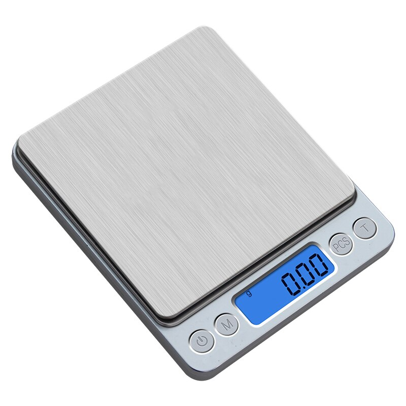 Báscula de cocina de 3kg y 0,1g, balanza Postal para alimentos, báscula Digital portátil de 500g y 0,01g, báscula electrónica LCD, escalas Romana: 500gx0.01g