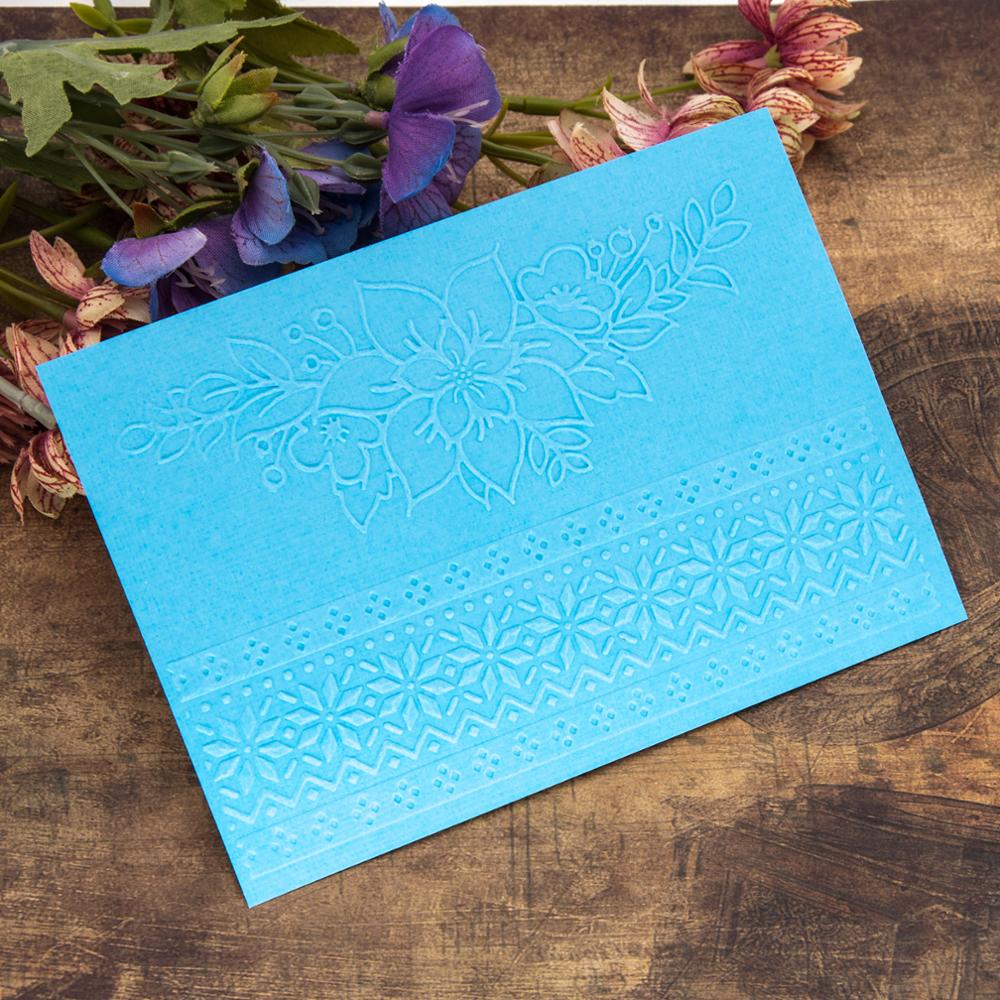 Lace Frame Christmas Embossing Folders DIY Making Paper Cards Craft Stencil Scrapbook Template Plastic Transparent