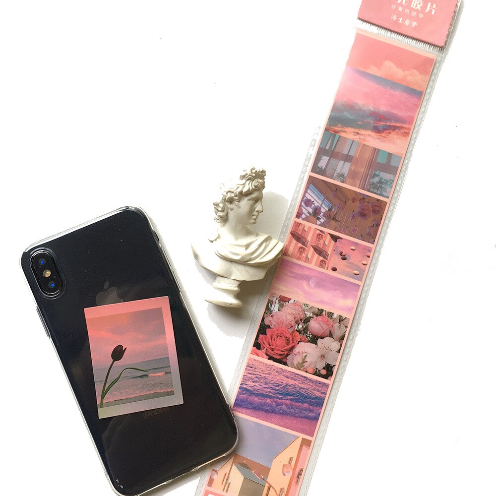 8Pcs/pack Time Fragment Series Journal Decorative Stickers Scrapbooking Stick Label Diary Stationery Album Film Stickers: 3