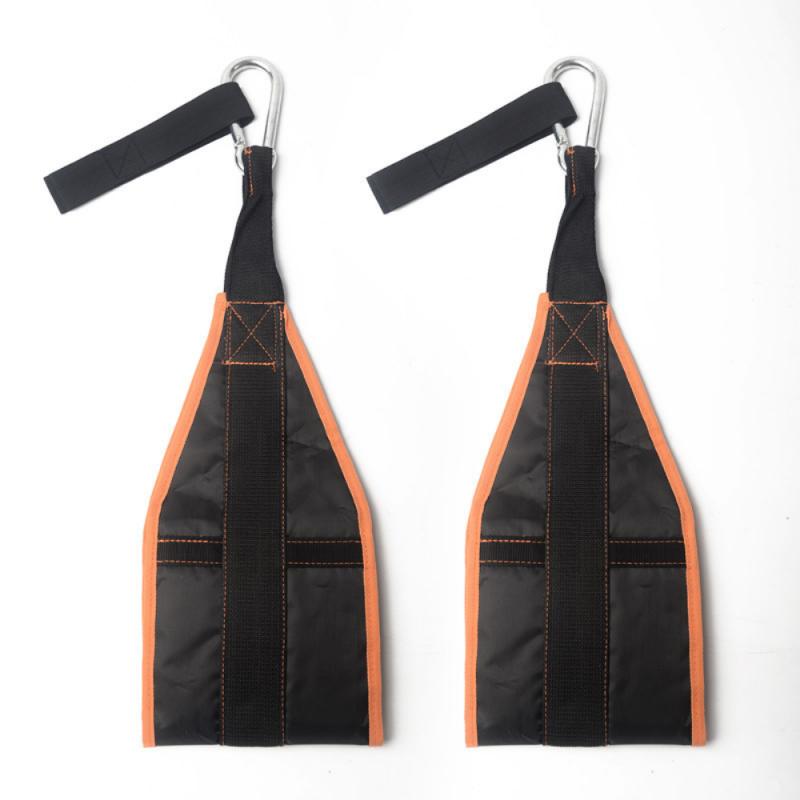 Cinturini sportivi regolabili per barra Pull Up appesi imbragature addominali cinturino resistente e allenamento in Neoprene imbottito per palestra domestica: Arancione