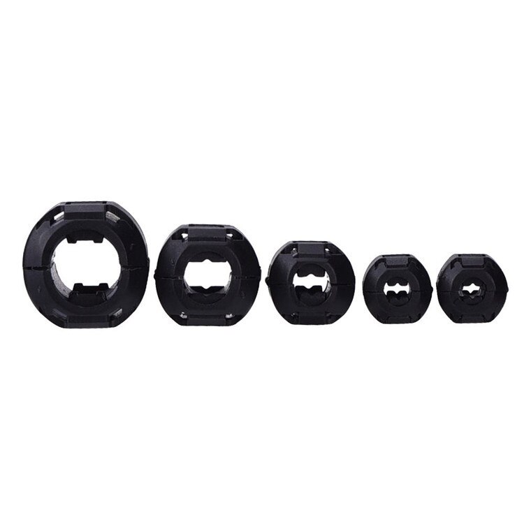 1/2/5 pcs 3.5/5/7/9/13mm anello nucleo Ferrite tallone morsetto bobina bobina EMI RFI filtro antirumore Clip a scatto cavo per Snap magnetico