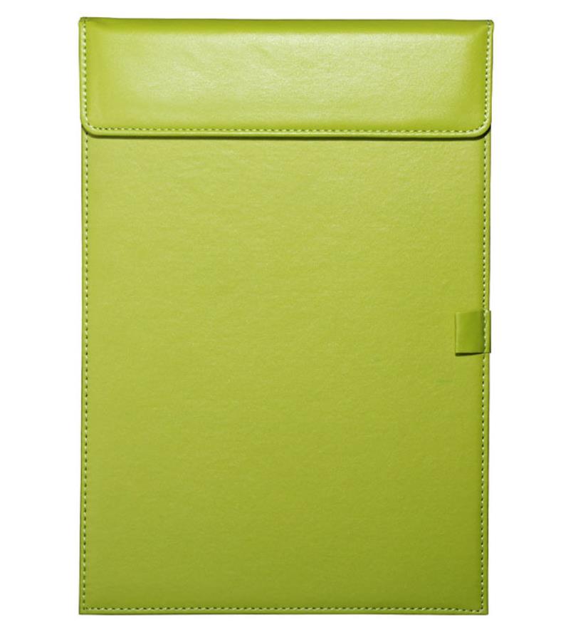 Office Leather Clipboard Document Folder Signature Folder Board Writing Pad US Letter / A4 Size Files Keeper Board: Green