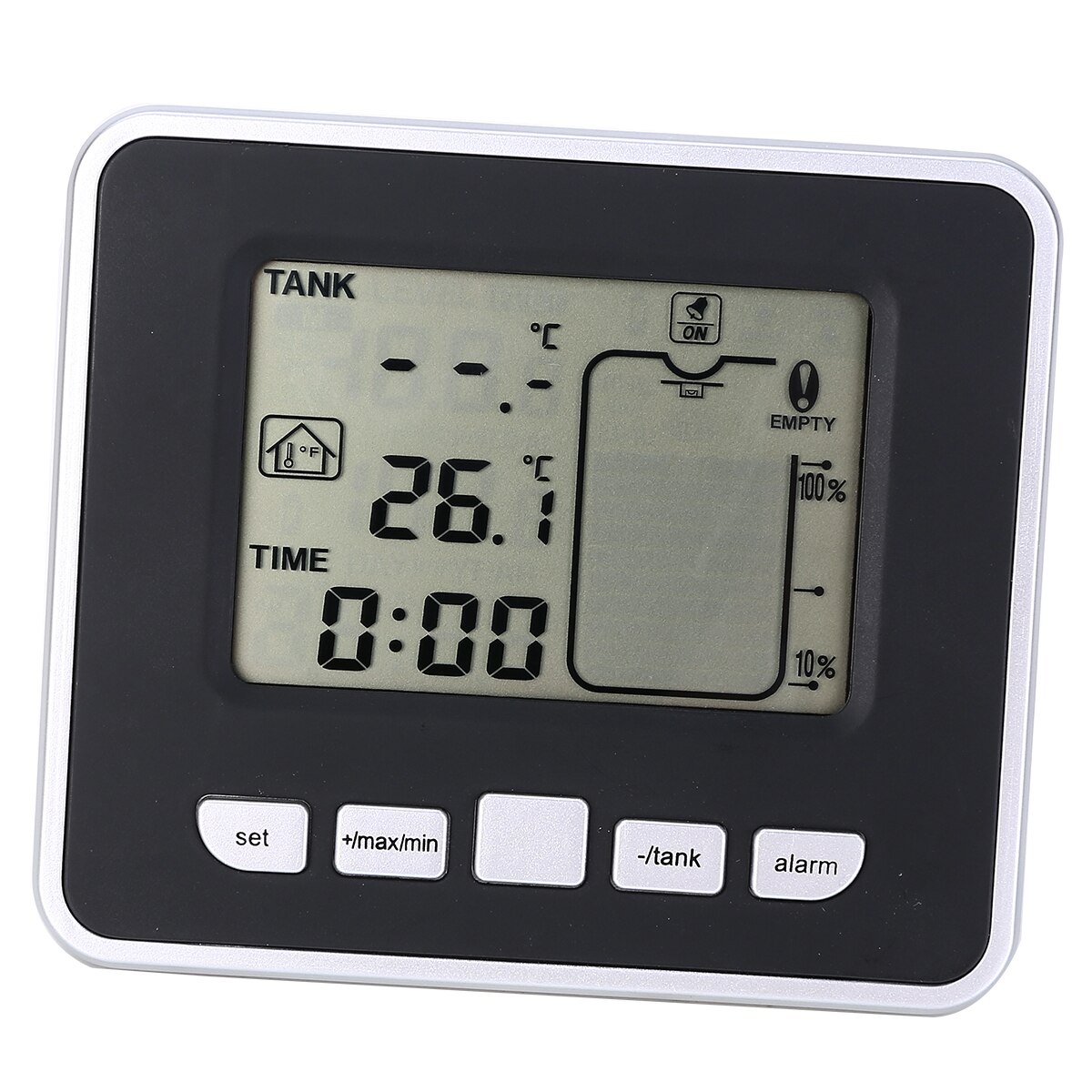 1Stck ABS Kunststoff Ultraschall Wasser Panzer eben Meter Mit Temperatur Anzeige Niedrigen Batterie Anzeige Sauerei Werkzeuge