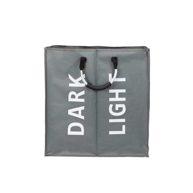 Cesta de ropa sucia para baño, almacenamiento de sujetador resistente al agua, cesto para la ropa sucia, plegable, bañera básica, 2 uds.: Gray 2