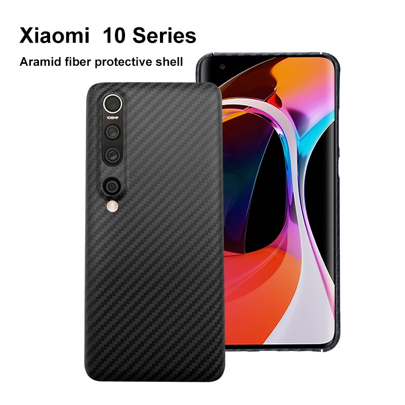 Xiaomi 10/10Pro/10Ultra case Redmi k30pro carbon fiber case, matte aramid fiber ultra-thin anti phone case